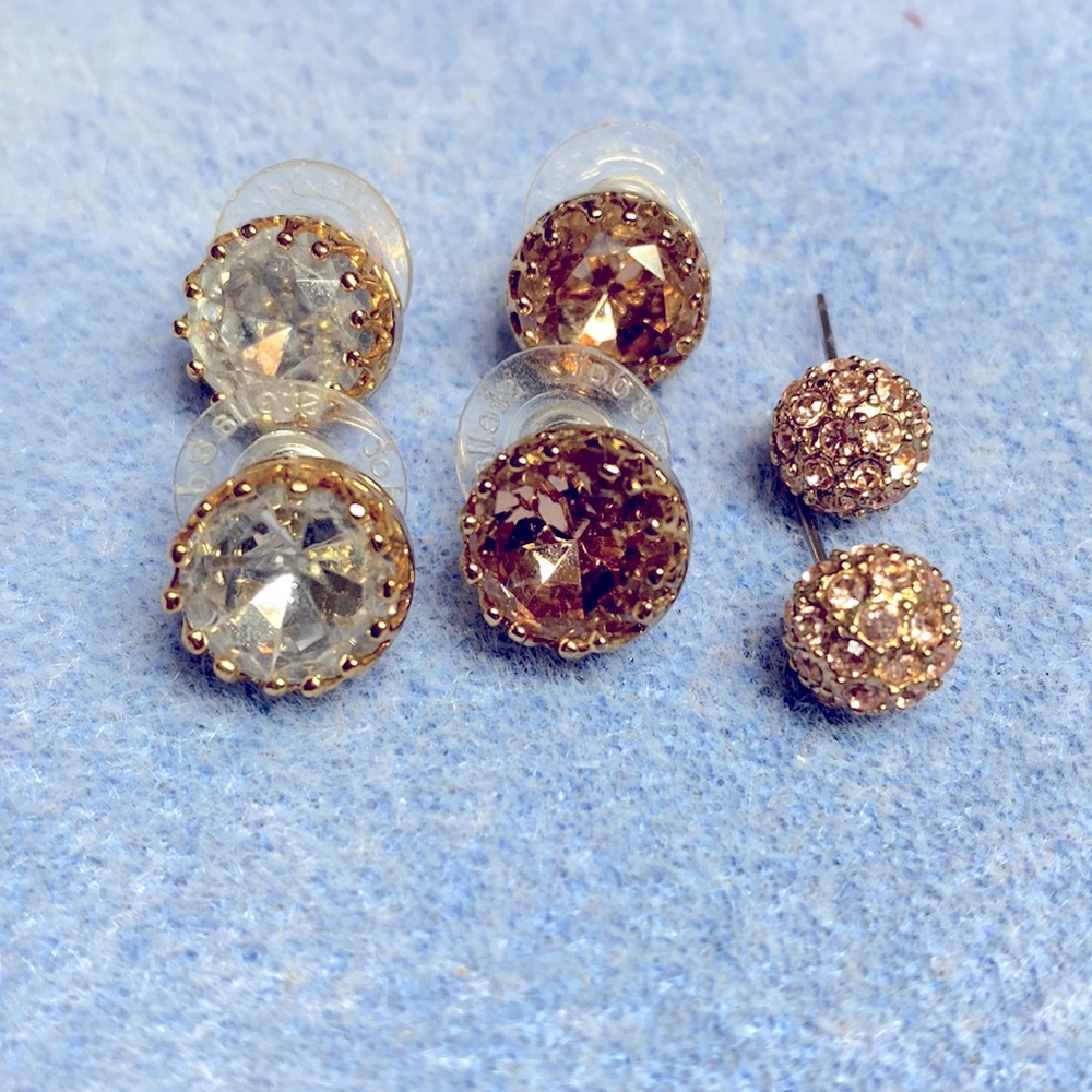 Stella & Dot Goldtone Studs Bundle